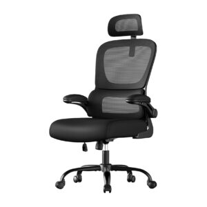 Poltrona ergonomica in rete traspirante e supporto lombare
