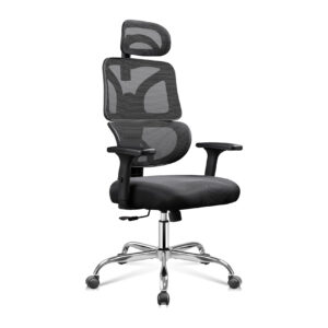 Poltrona ergonomica con rete traspirante e supporto lombare